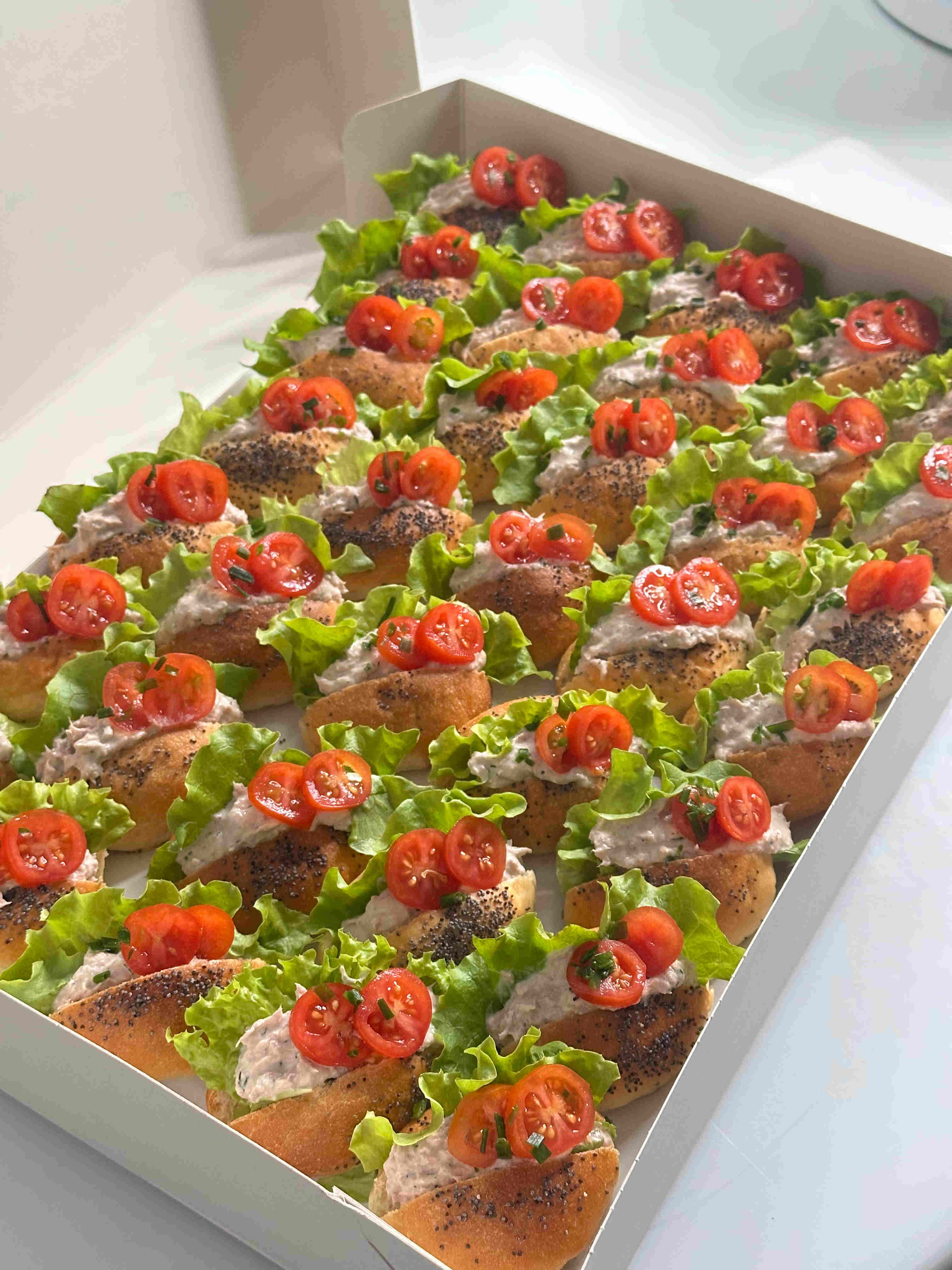 Mini sandwich saumon